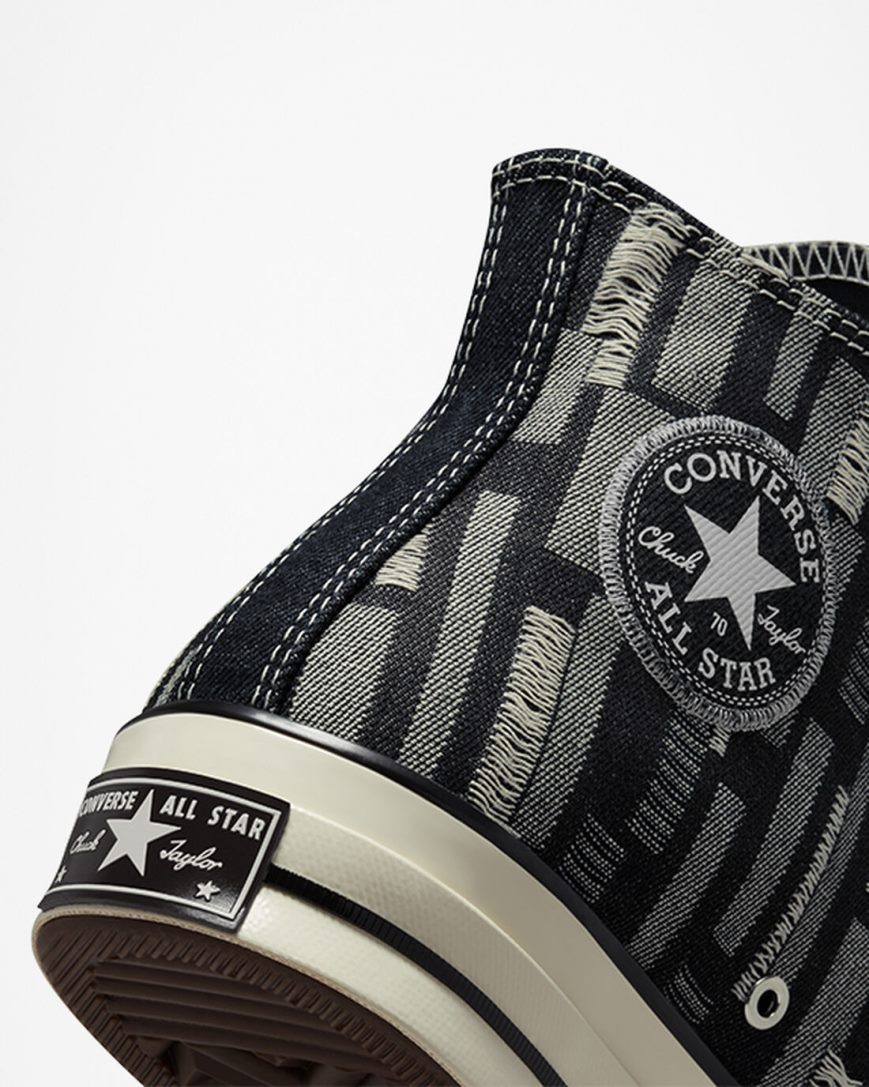 Pánské Boty Vysoké Converse Chuck 70 Workwear Denim Černé | CZ EXCQ42